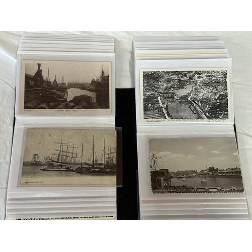 754 - Four albums of postcards mostly with a nautical theme. Two largest albums with mercantile (incudes s... 