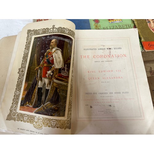 758 - A collection of Coronation souvenir guides and books to include The Illustrated London News King Edw... 