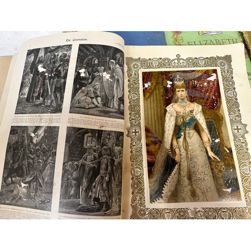 758 - A collection of Coronation souvenir guides and books to include The Illustrated London News King Edw... 