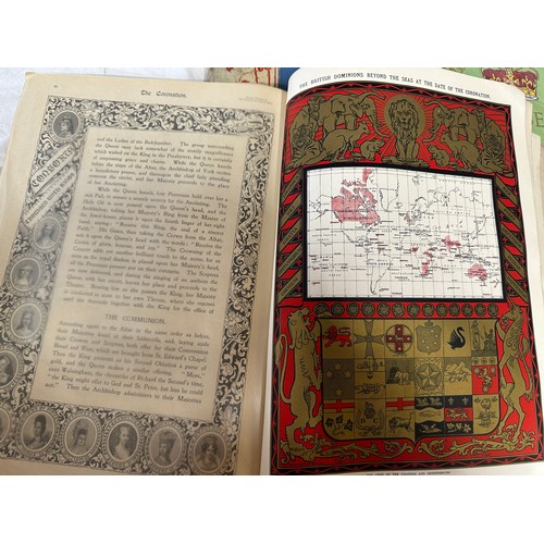 758 - A collection of Coronation souvenir guides and books to include The Illustrated London News King Edw... 