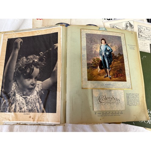 759 - A miscellany of ephemera to include scrap books largest to include greetings cards, calendars and ma... 