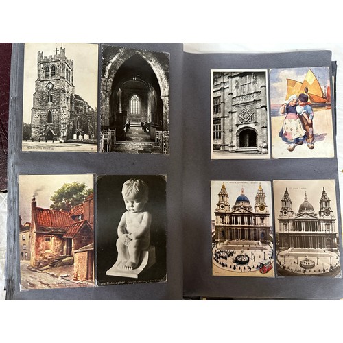 761 - Four postcard albums, the majority topographical to include various British topography, Hull (71), S... 