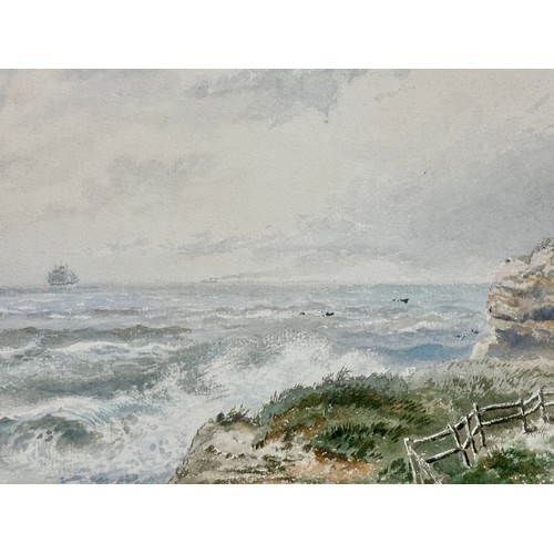 1162 - Signed watercolours to include Edward Hargitt (1835 - 1895) Watercolour, Whitby from Mulgrave Park, ... 