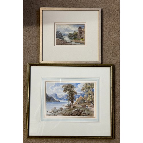 1166 - John Gutteridge Sykes (1866-1961) watercolour, 'Otley Mill on the Warfe' signed L.L. Image size 10 x... 