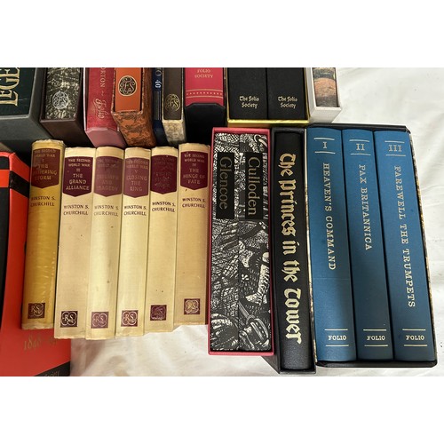 802 - Folio Society. Churchill, Winston S. The Second World War. Reprint Society. 1950. 6 vols. With
Debo.... 