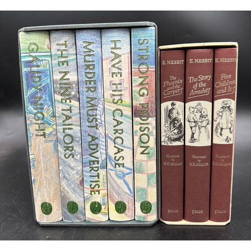 803 - Folio Society. Sayers, Dorothy L. Crime Collection. 5 vols in slipcase. Folio Society 1998;
Nesbit, ... 