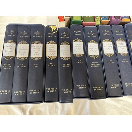 806 - Folio Society. A History of England 12 volumes, all in slip cases) together with 8 other Folio books... 