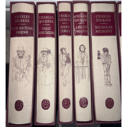 786 - The Works of Charles Dickens. Folio Society. Reissue 1994 - 1995. 15 vols. Slipcases.