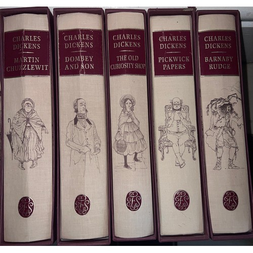 786 - The Works of Charles Dickens. Folio Society. Reissue 1994 - 1995. 15 vols. Slipcases.