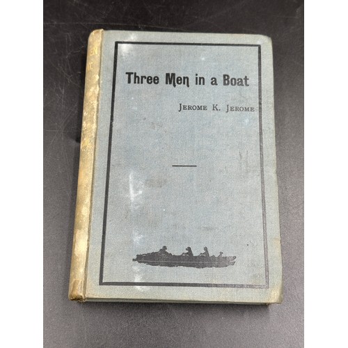 785 - Jerome K Jerome ‘Three Men in a Boat’, illustrations by A. Frederics. J. W. Arrowsmith, Bristol, 11 ... 