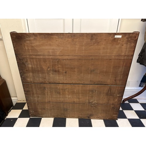 50 - A 19thC mahogany bookcase with three hinged glass sections and shelf to top. 100 h x 107 w x 37cm d.