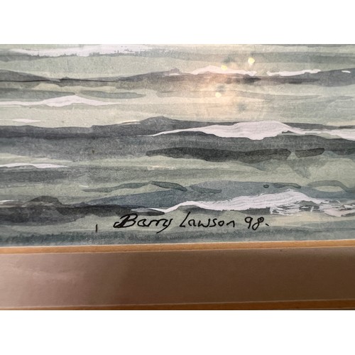 1171 - Barry Lawson watercolour of sailing ship off Whitby. Signed Barry Lawson ‘98. Sight size 32cm x 47cm... 