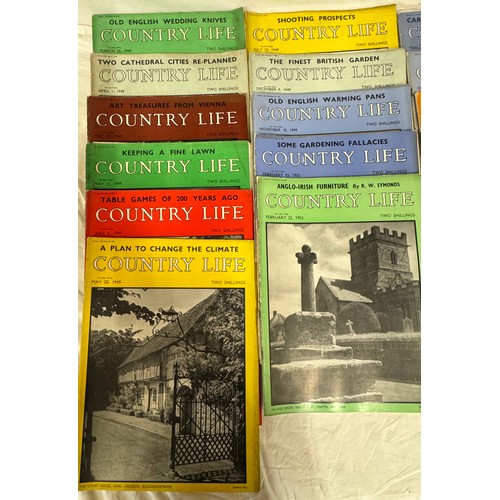 767 - A collection of 17 Country Life magazines dating from March 1949 (9 in that year) to October 1960 (8... 