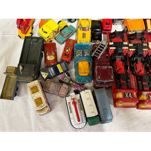 812 - A large quantity of diecast toys to include mostly Corgi and Matchbox vehicles, some Dinky, Tonka, M... 