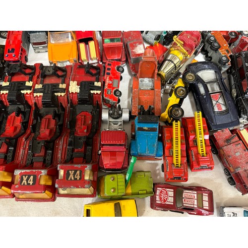 812 - A large quantity of diecast toys to include mostly Corgi and Matchbox vehicles, some Dinky, Tonka, M... 