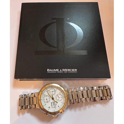 527 - A Baume & Mercier automatic Formula S gentleman's wristwatch with date and day aperture. Box and ins... 