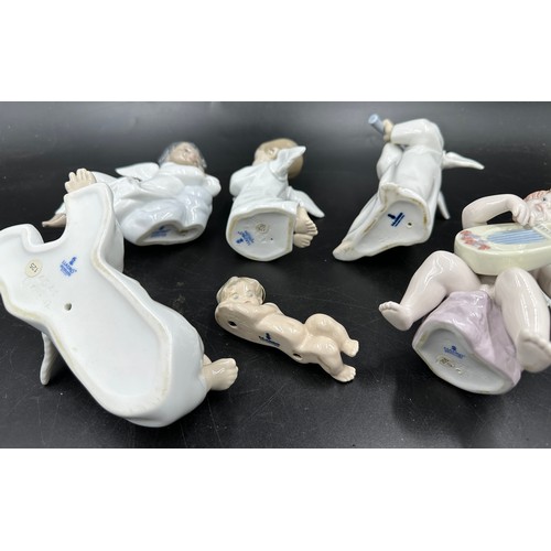 175 - Collection of Lladro figures to include 4541 'Angel Lying Down', 4538 'Angel Praying', 6628 'Adagio'... 