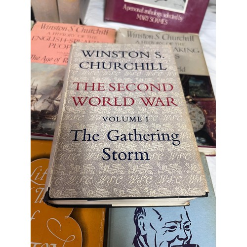 788 - Churchill, Winston S. The Second World War. London 1954 - 1955. Mixed edition. Dust wrappers torn wi... 