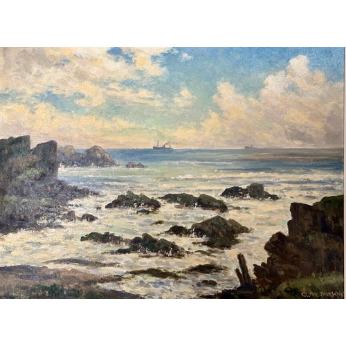 1176 - Clive Richard Browne (1901-1991). Coastal scene,  'Cornish Coast' oil on canvas, signed lower right.... 