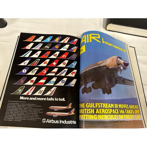 789 - Aviation interest. Air International monthly publications in 9 bespoke volumes from Jan 1973- Dec 19... 