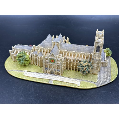 198 - Two Lilliput Lane Sculptures of Westminster Abbey, first a Millennium Special edition to celebrate a... 