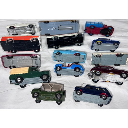 837 - Corgi and Dinky diecast vehicles to include Dinky 135 Triumph 2000, Dinky 343 Dodge, Corgi Lincoln C... 