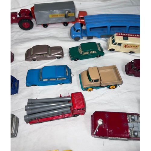 838 - A quantity of mostly Lesney/ Matchbox diecast toys to include various cars, tractors, trucks, buses,... 