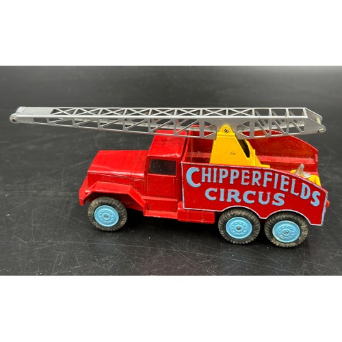 842 - Corgi toys No. 1121 Chipperfield's Circus Crane Truck together with Chipperfield's animal circus cag... 