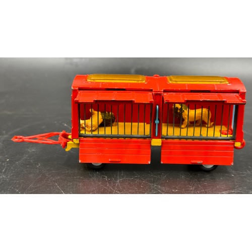 842 - Corgi toys No. 1121 Chipperfield's Circus Crane Truck together with Chipperfield's animal circus cag... 