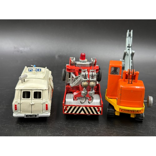 845 - Corgi Holmes Wrecker recovery vehicle with Ford tilt cap 1142 together with a Corgi Priestman Cub Sh... 