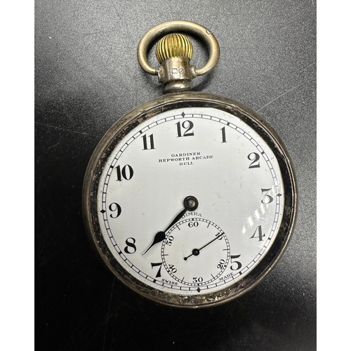 649 - Various items to include a Sterling silver pocket watch marked Gardiner Hepworth Arcade, Hull, Dimra... 