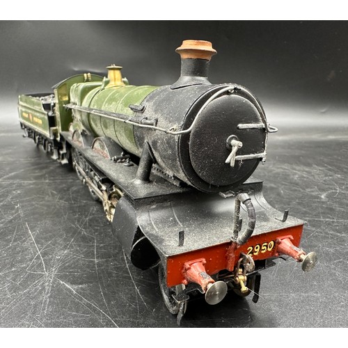 821 - Taplow Court 2950 Great Western 0 gauge in 'Great Western' green with brass name and number plates S... 