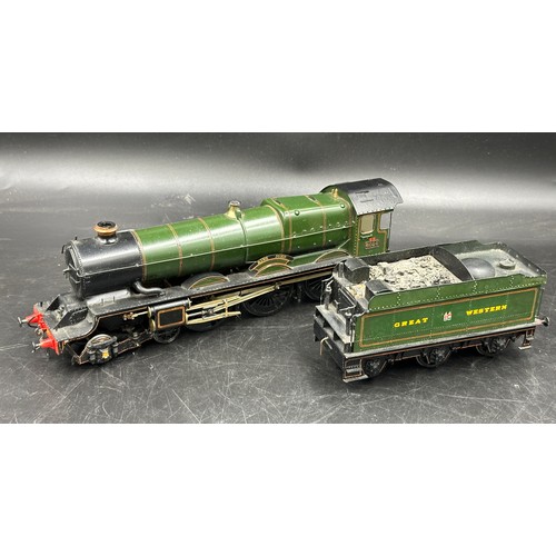 822 - A Finescale O Gauge GWR King John 6026 Class 4-6-0 Locomotive and Tender in 'Great Western' green wi... 