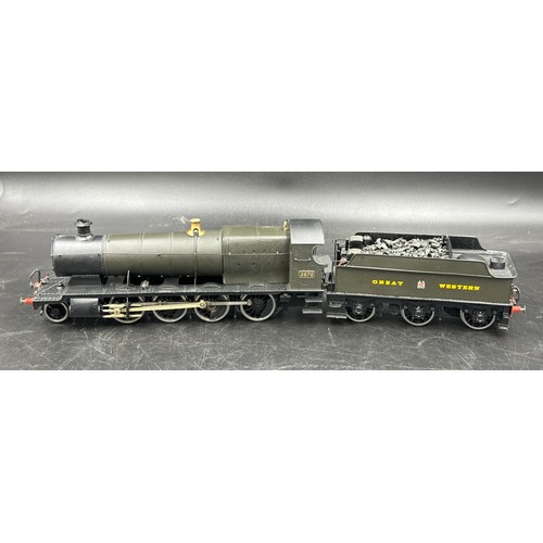 824 - A GWR 2872 0 gauge Tank Locomotive and Tender with black paint finish.