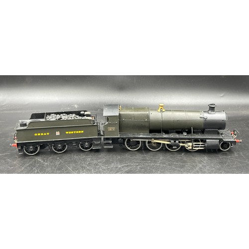 824 - A GWR 2872 0 gauge Tank Locomotive and Tender with black paint finish.