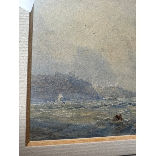 1186 - George Weatherill (1810-1890) ship in choppy waters, watercolour. No visible signature. Purchased fr... 