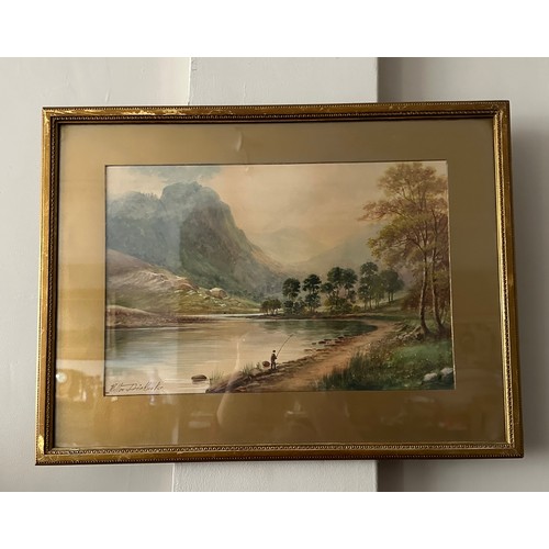 1408 - Milton Drinkwater (1862-1923) A pair of highland landscape watercolours, both signed lower left. Ima... 