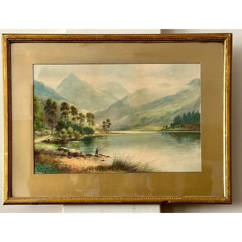 1408 - Milton Drinkwater (1862-1923) A pair of highland landscape watercolours, both signed lower left. Ima... 