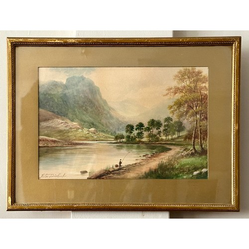 1408 - Milton Drinkwater (1862-1923) A pair of highland landscape watercolours, both signed lower left. Ima... 