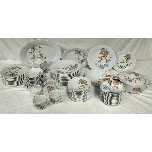 243 - Noritake part dinner/tea service to include 2 oval meat dishes, largest approx. 40cm l, lidded turee... 