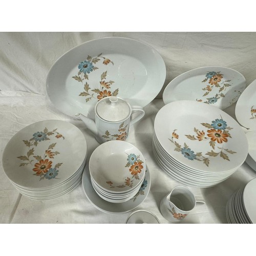 243 - Noritake part dinner/tea service to include 2 oval meat dishes, largest approx. 40cm l, lidded turee... 