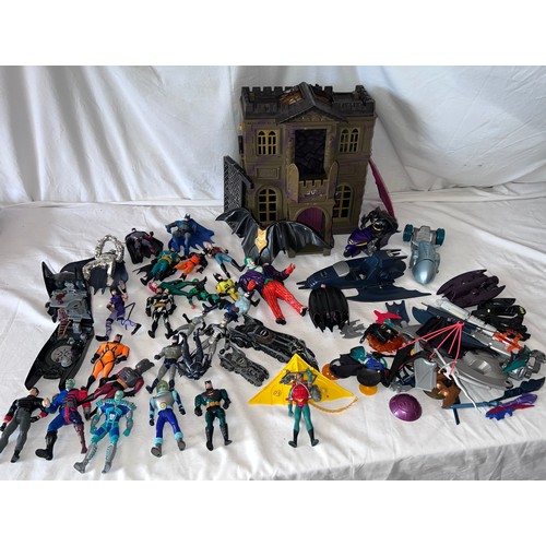 1117 - A large collection of mostly original Kenner Batman figures to include, Ertl diecast Batmobile vehic... 