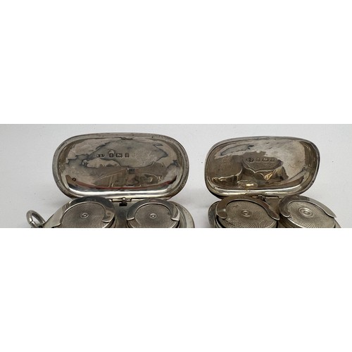 937 - Two hallmarked silver sovereign and half sovereign holders. Birmingham 1900, maker Rolason Brothers ... 