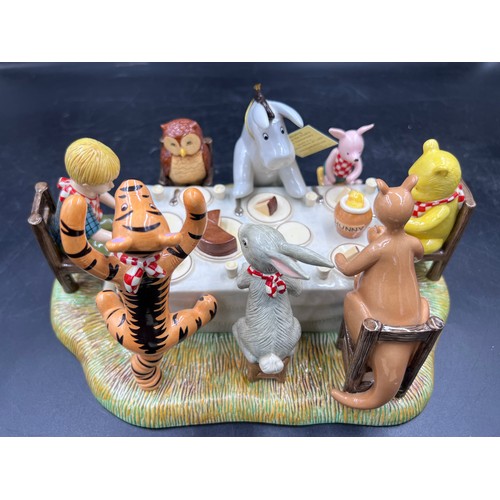 228 - A Royal Doulton Winnie the Pooh series figure group 'A Party For Me? How Grand!', limited edition WP... 