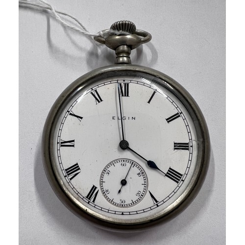 749 - An Elgin pocket watch.

Winds and goes.