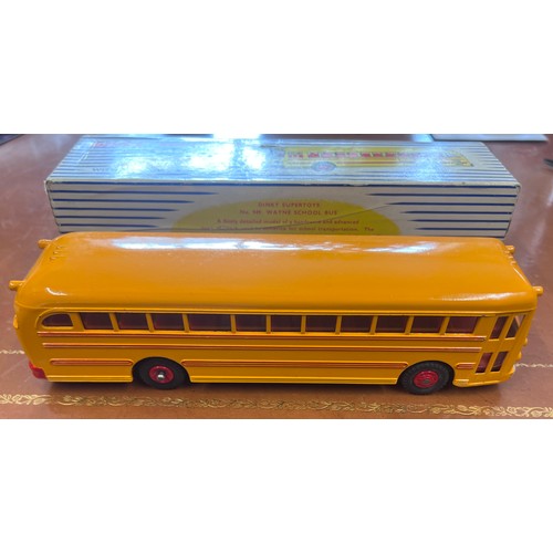 1114 - A Dinky Supertoys Wayne School Bus, 949. Yellow and red.