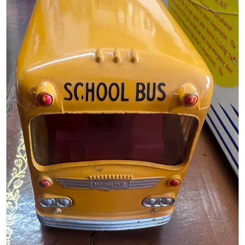 1114 - A Dinky Supertoys Wayne School Bus, 949. Yellow and red.