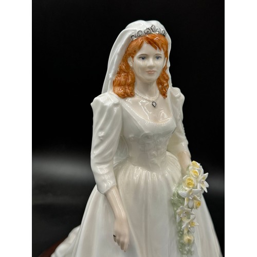 212 - Coalport 'Royal Bride' figurines to include Sarah Duchess of York 363/7500, Sophie Countess of Wesse... 