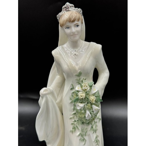 212 - Coalport 'Royal Bride' figurines to include Sarah Duchess of York 363/7500, Sophie Countess of Wesse... 