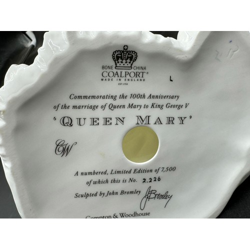 209 - Coalport 'Royal Brides' to include Queen Mary 226/7500, Princess Alexandra (Queen) 2319/7500, Queen ... 